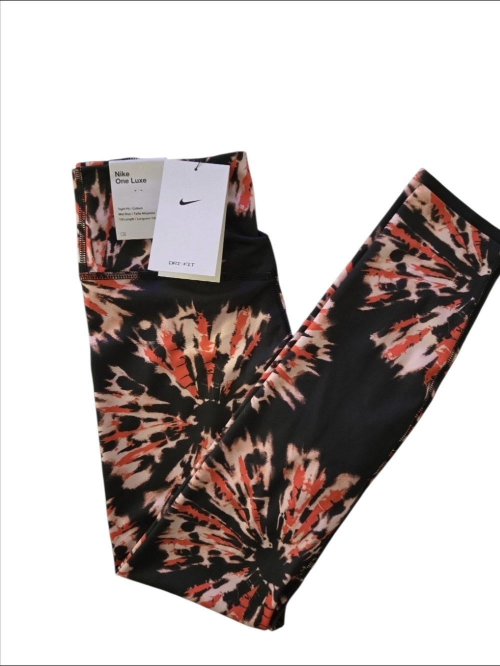 Nike Dri-FIT One Luxe Tight Fit Mid Rise Leggings 7/8 Length Training